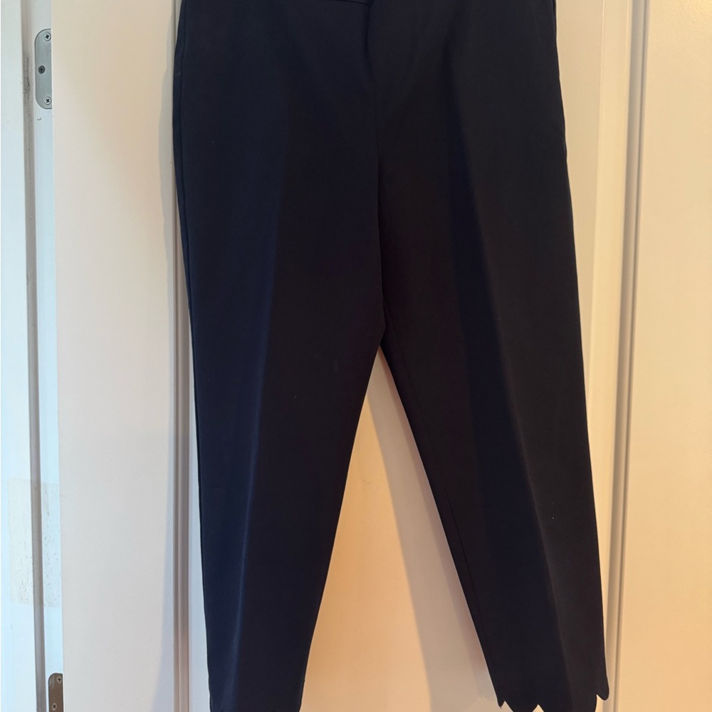 Talbots Elegant Navy Cropped Pants